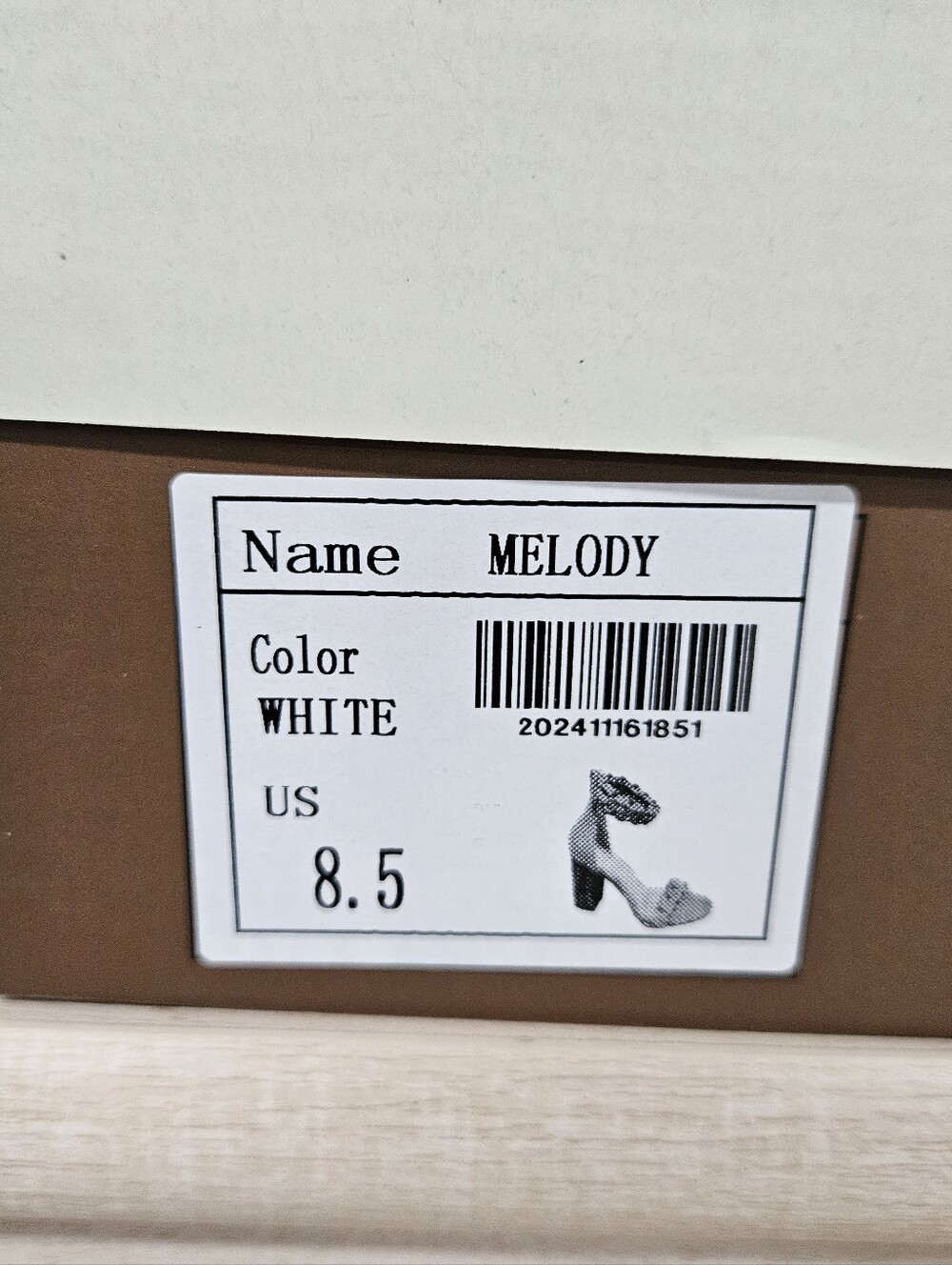 NIB | 8.5 | OASIS SOCIETY | Braided Ankle-Strap Block Heel Sandals - White - Picture 8 of 8